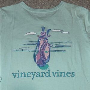 Vineyard Vines Light green golf bag long sleeves top Small